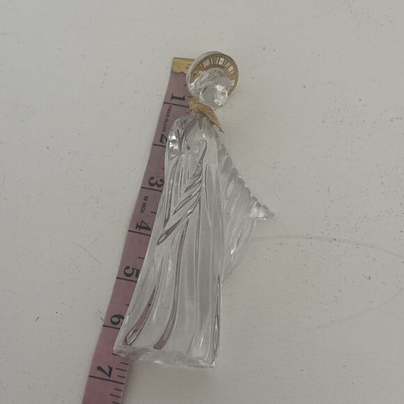 VTG GORHAM Lead Crystal MARY Nativity Figurine Replacement 24K GOLD PLATED Trim - Picture 8 of 9